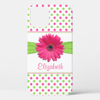 title_seo2 Punto de polka verde rosa Gerber Daisy