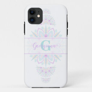 Funda Para iPhone 11 Punto ornamental del arcoiris Pastel personalizado