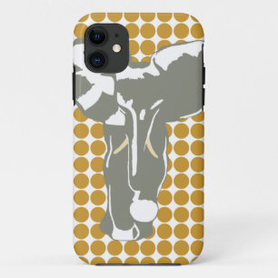 Funda Para iPhone 11 Punto Safari de Sudán Brown con elefante de arte p