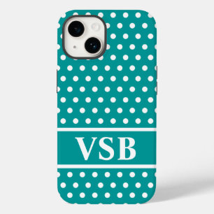 Funda Para iPhone 14 De Case-Mate Puntos Aqua Polka