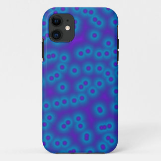 Funda Para iPhone 11 puntos azules y púrpura