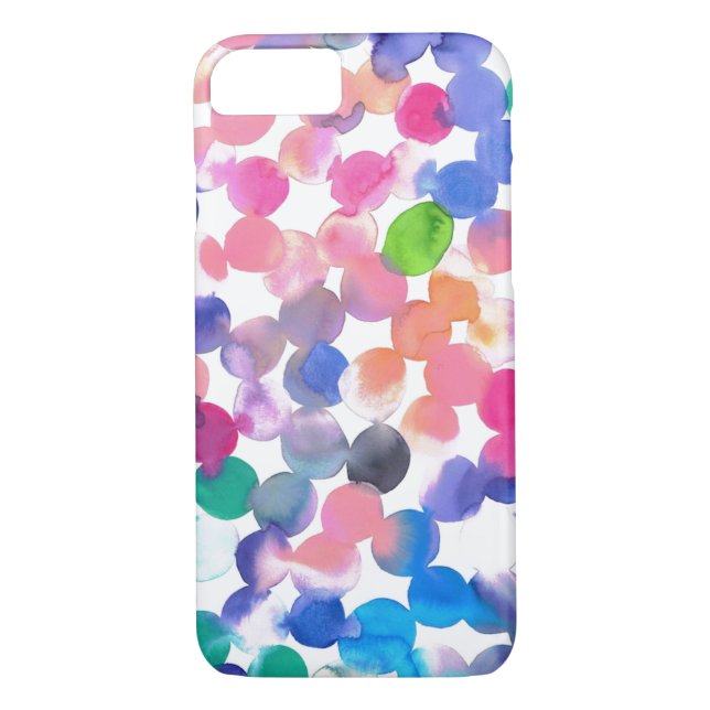 Funda De Case-Mate Para iPhone Puntos de acuarela (Reverso)