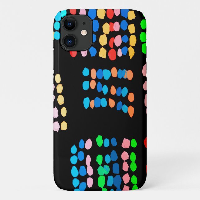 Funda De Case-Mate Para iPhone Puntos de color (Reverso)