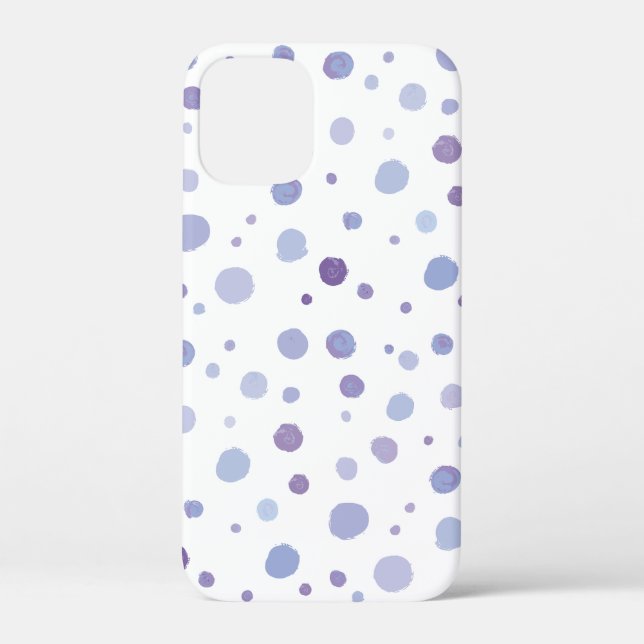 Funda De Case-Mate Para iPhone puntos de lunares pintados a mano (Reverso )