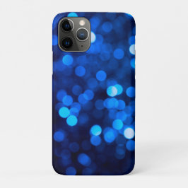 Funda Para iPhone 11 Pro Puntos de luz azul abstractos
