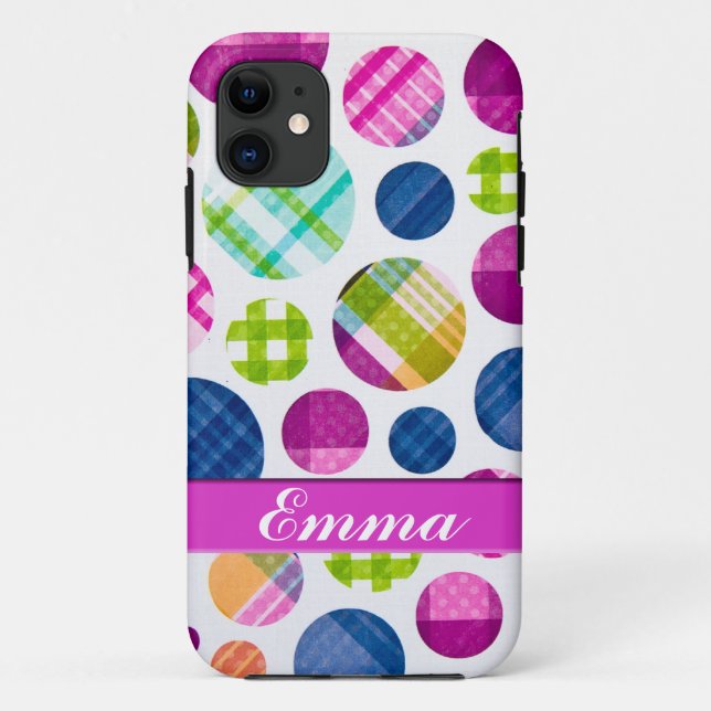 Funda De Case-Mate Para iPhone Puntos de moda (Reverso)