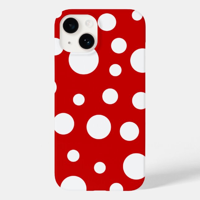 Funda De Case-Mate Para iPhone Puntos de Polka (Reverso )