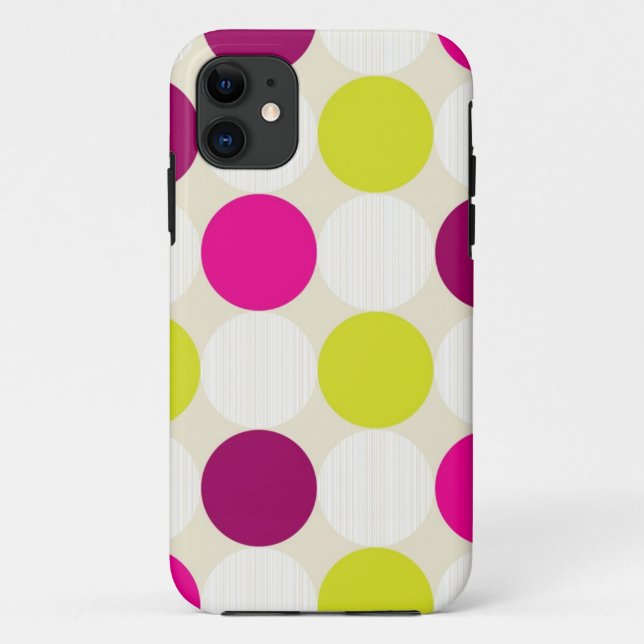 Funda De Case-Mate Para iPhone Puntos de Polka (Reverso)