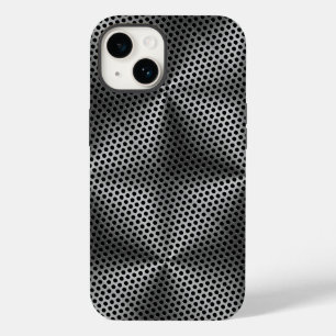Funda Para iPhone 14 De Case-Mate Puntos de Polka en placa Metalizado 01x4 negro BG