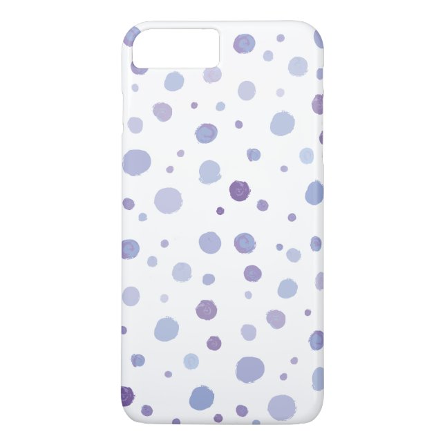 Funda De Case-Mate Para iPhone puntos de polka pintados a mano (Reverso)