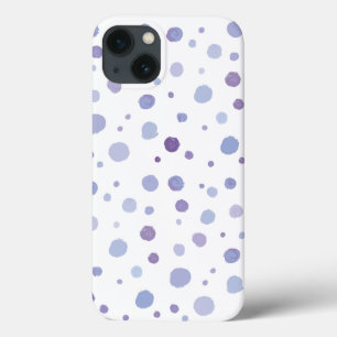Funda Para iPhone 13 puntos de polka pintados a mano