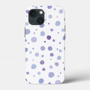 Funda Para iPhone 13 Mini puntos de polka pintados a mano