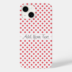 Funda Para iPhone 14 De Case-Mate Puntos de polka rosa coral por Shirley Taylor