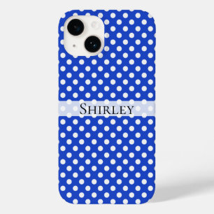 Funda Para iPhone 14 De Case-Mate Puntos de Polka Royal Blue Combination de STaylor