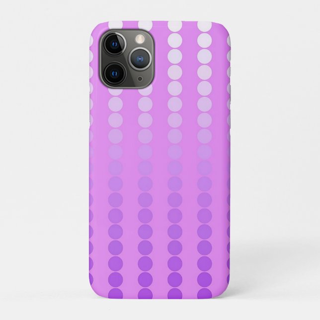 Funda De Case-Mate Para iPhone Puntos de satén - matices de orquídea (Reverso)
