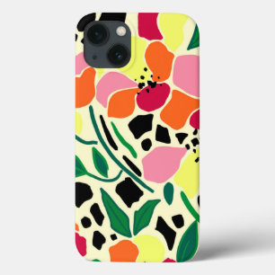 Funda Para iPhone 13 Puntos del jardín tropical