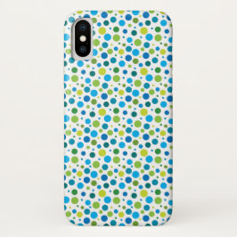 Funda Para iPhone X Puntos flanqueados de primavera