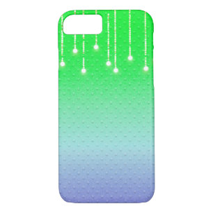 Funda Para iPhone 8/7 puntos grabado en relieve con cadena de luz brilla