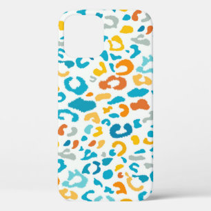 Funda Para iPhone 12 Puntos Leopard: Textura de color de época.