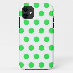 Funda Para iPhone 11 Puntos Mint Green Polka