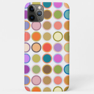 Funda Para iPhone 11 Pro Max Puntos Modernos de Mediados de Siglo, Múltiples Co