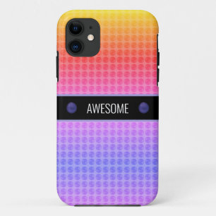 Funda Para iPhone 11 Puntos Modernos Multicolores