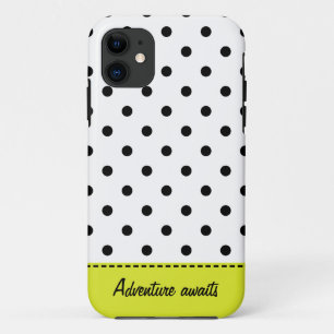Puntos retro - Funda para iPhone 5/5S en blanco y 