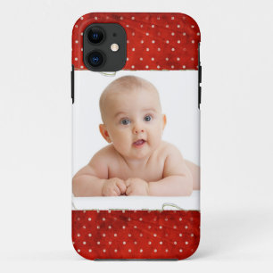 Funda Para iPhone 11 Puntos rojos del perno con la foto