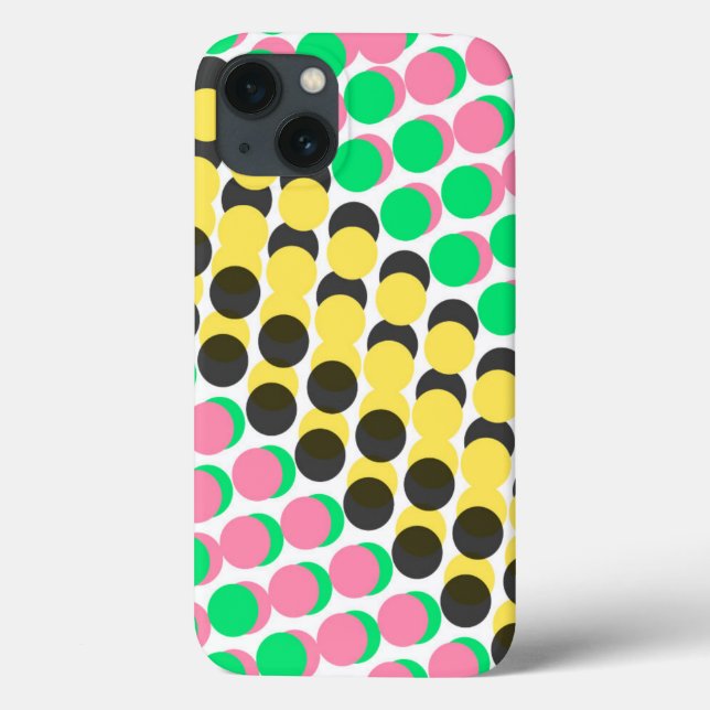 Funda De Case-Mate Para iPhone Puntos sobredimensionados (Reverso)