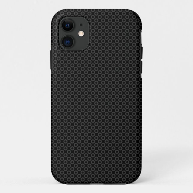 Funda De Case-Mate Para iPhone Puntos sutiles - Gris oscuro sobre el estuche para (Reverso)