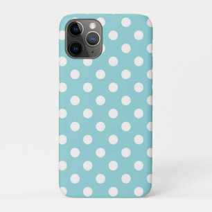 Funda Para iPhone 11 Pro Puntos Verde Turquesa y Blanco