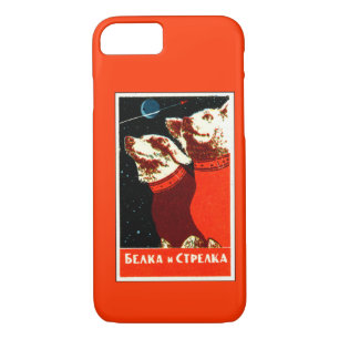 Funda Para iPhone 8/7 Pupniks Belka y el espacio soviético de Strelka