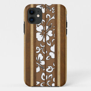 Pupukea Hibiscus Hawaiian Surfboard iPhone 5 Funda
