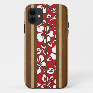 Pupukea Hibiscus Hawaiian Surfboard iPhone 5 Funda