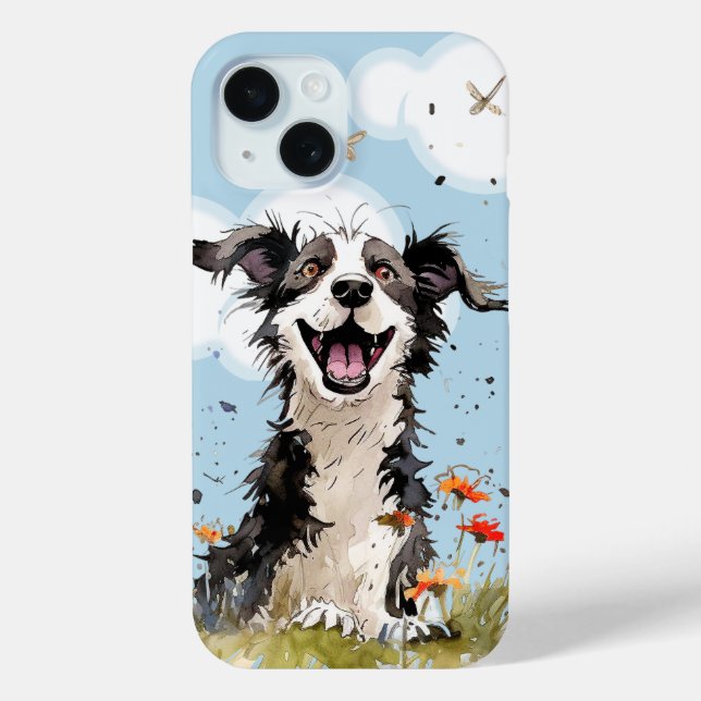 Funda De Case-Mate Para iPhone Pupup feliz (Reverso )
