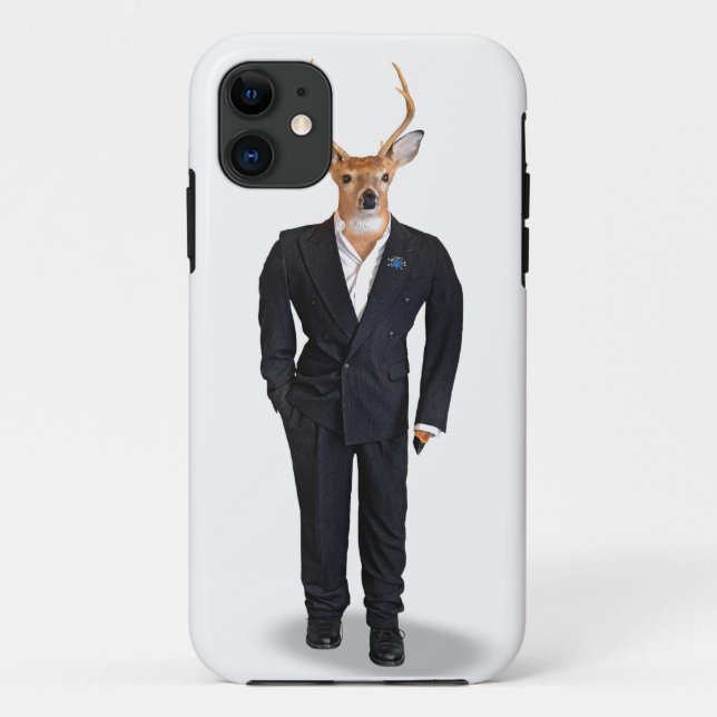 Funda De Case-Mate Para iPhone Puro en un tux (Reverso)