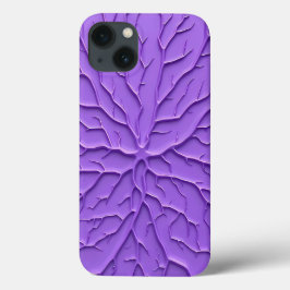 Funda Para iPhone 13 Purple Aesthetic Embossed iPhone Case