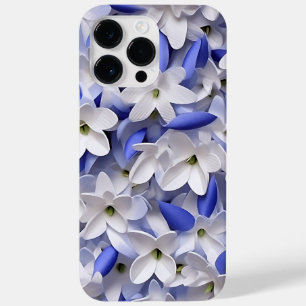 FUNDA PARA iPhone 14 PRO MAX DE Case-Mate PURPLE BLUE WHITE PAPEL 3-D PAPER LOOK BLUEBELLS
