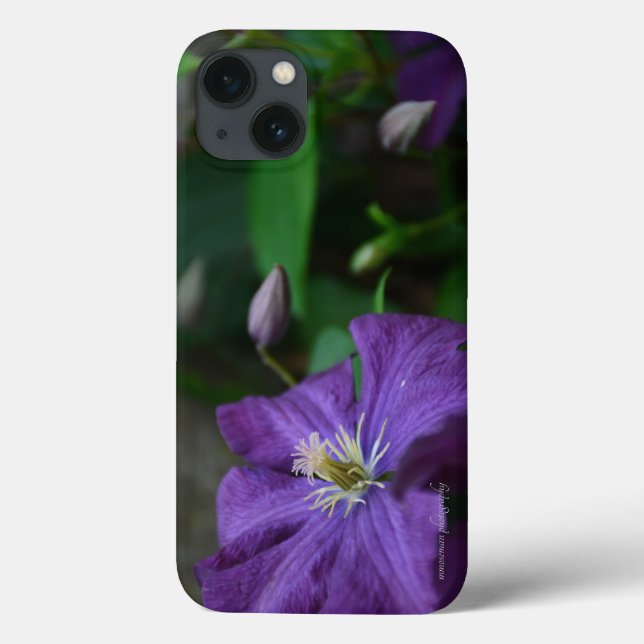 Funda De Case-Mate Para iPhone Purple Clematis (Reverso)