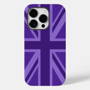 Funda Para iPhone 14 Pro De Case-Mate Purple Color Union Jack British Flag Design