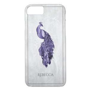 Funda Para iPhone 8/7 Purple Elegant Peacock personalizado