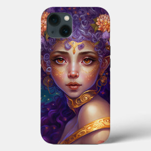 Funda Para iPhone 13 Purple Elf Fantasy Art