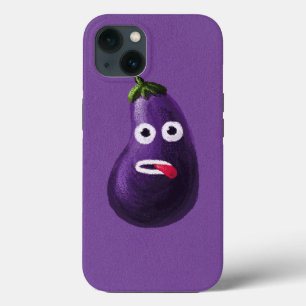 Funda Para iPhone 13 Purple Funny Personalizado Eggplant