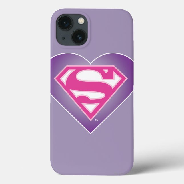 Funda De Case-Mate Para iPhone Purple Heart S-Shield (Reverso)