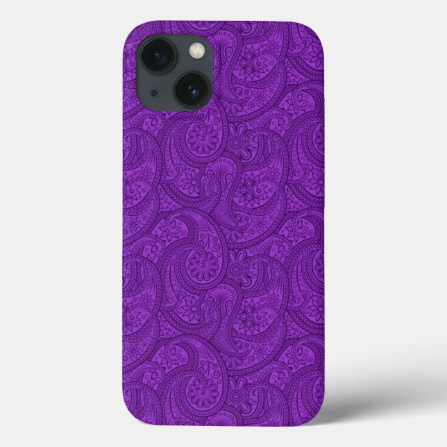 Funda De Case-Mate Para iPhone Purple Paisley (Reverso)