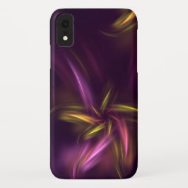 Funda Para iPhone XR Purple Shades Resumen Fantasía Flor