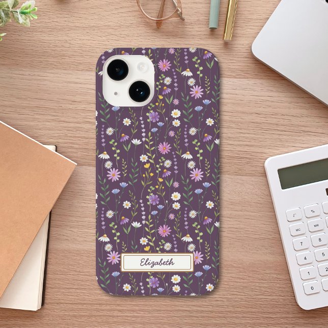 Funda De Case-Mate Para iPhone Purple Wild Flowers (Subido por el creador)