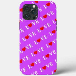 Funda Para iPhone 13 Pro Max Púrpura AMOR