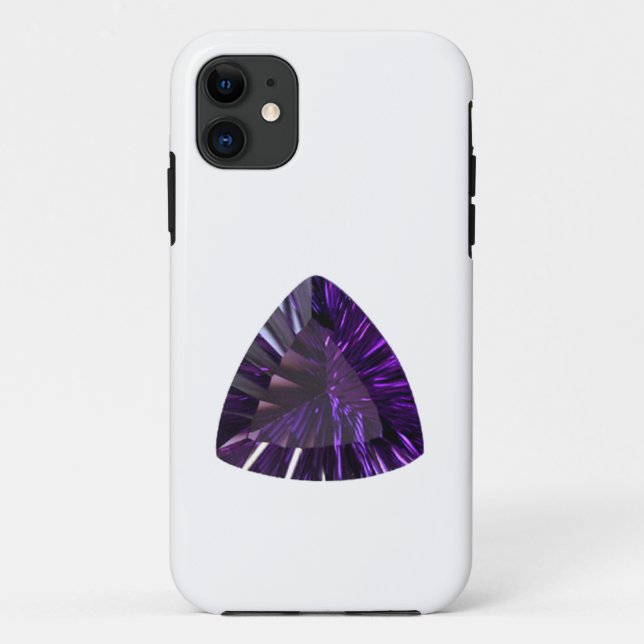Funda De Case-Mate Para iPhone Púrpura Billón de Ametisto Gemstone (Reverso)