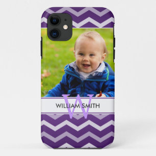 Funda Para iPhone 11 Púrpura de encargo del modelo de la foto y de